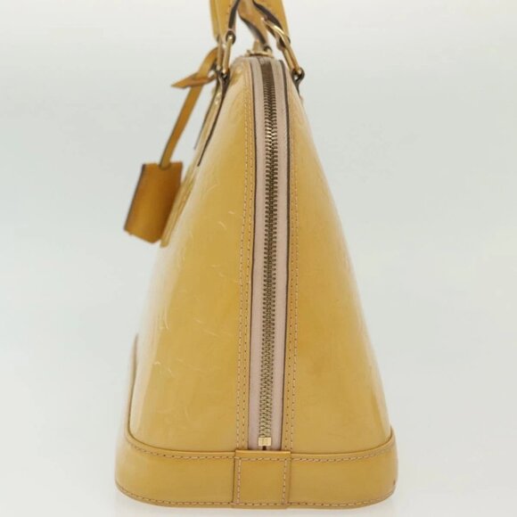 LOUIS VUITTON Monogram Vernis Alma PM Hand Bag Rose Angelique M90062 Auth 14046 - Picture 5 of 16